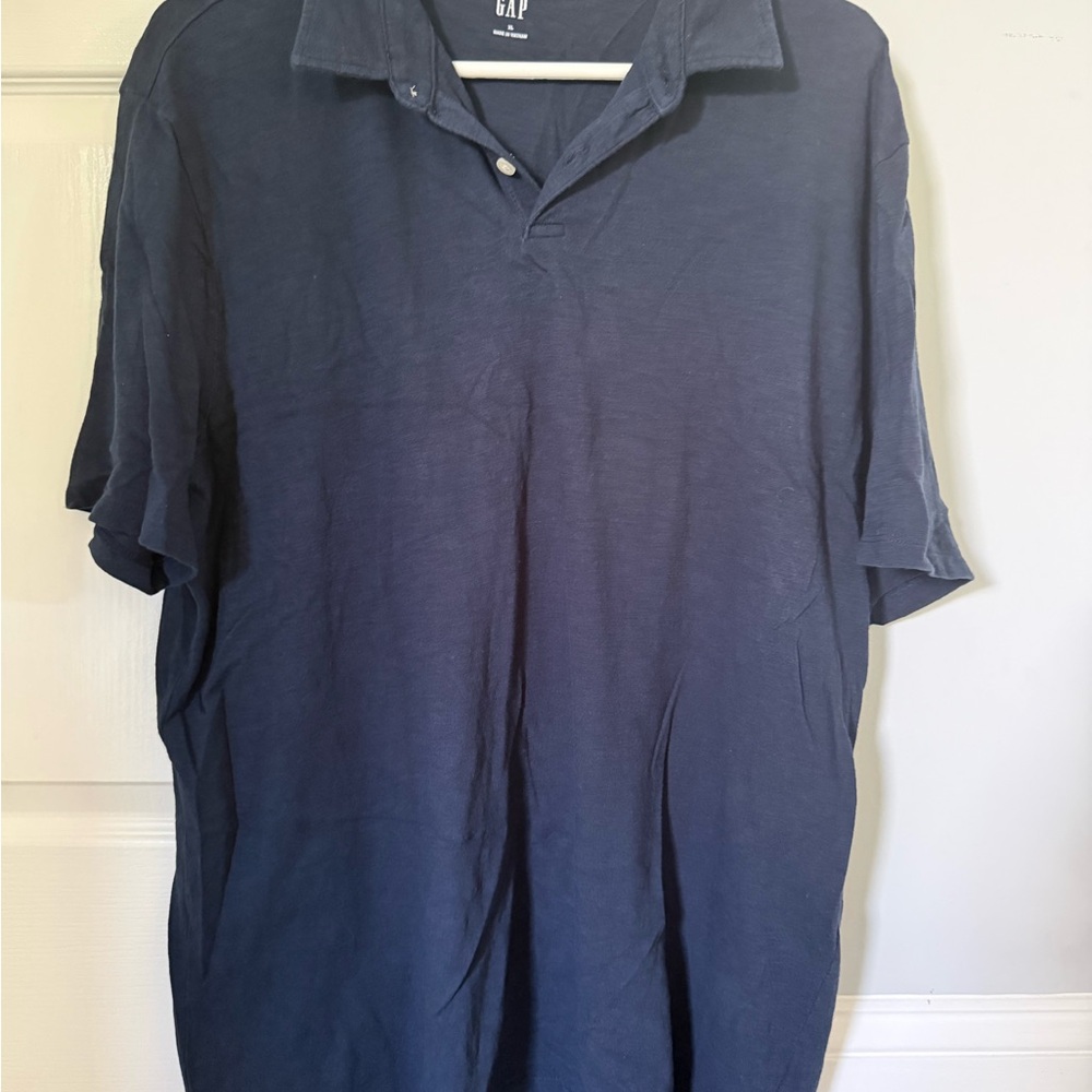 GAP Men's Classic Blue Polo Shirt
